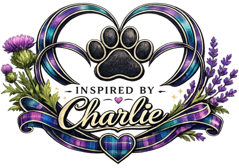 Charlie logo with a paw print