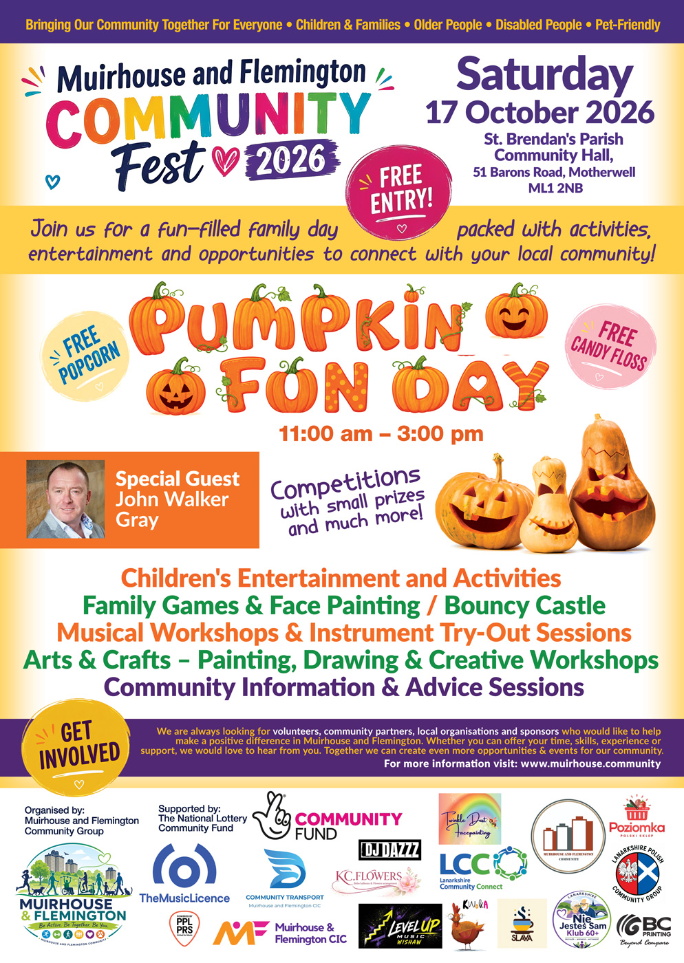 Halloween Pumpkin Fest 2026 — Saturday 17 October, St Brendan’s Parish Community Hall